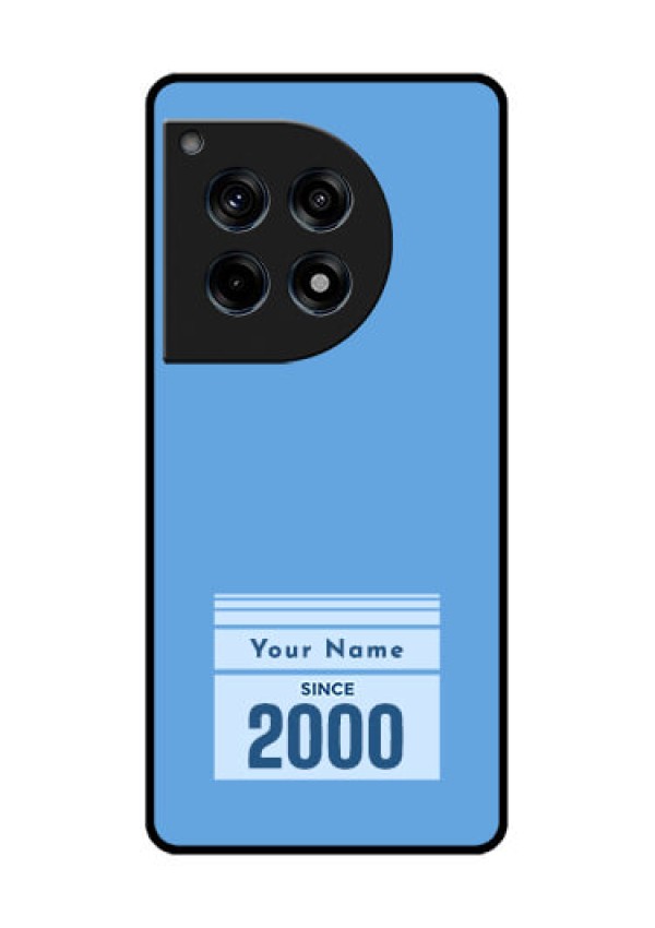 Oneplus 12R 5G Custom Glass Phone Case - Custom Year Of Birth Design
