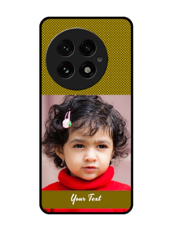 Custom OnePlus 13 5G Custom Glass Phone CaseSimple Green Color Design