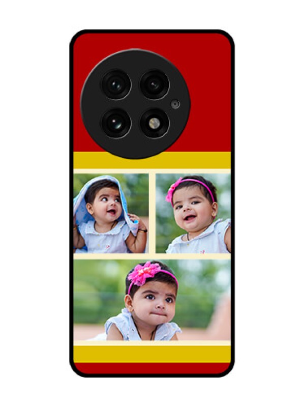 Custom OnePlus 13 5G Custom Glass Phone CaseMultiple Pic Upload Design