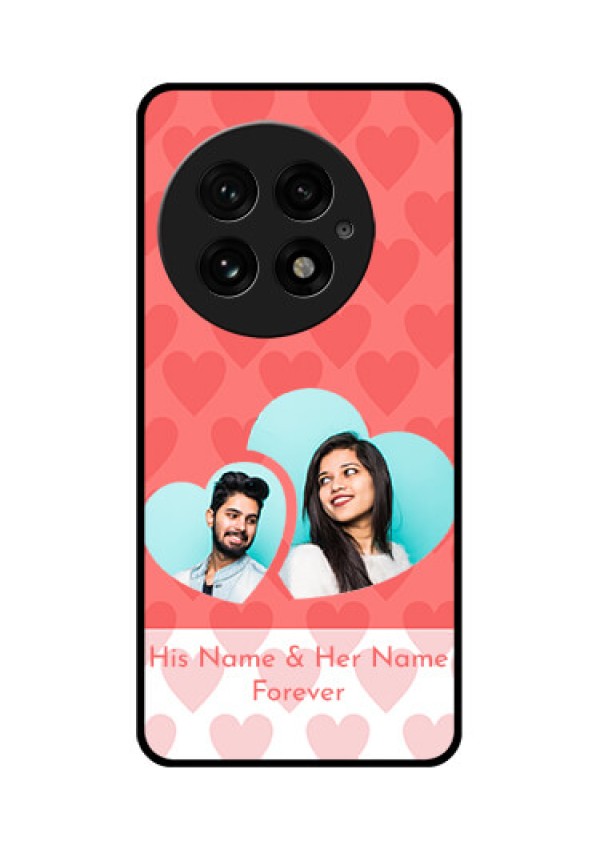 OnePlus 13 5G Custom Glass Phone CaseCouple Pic Upload Design