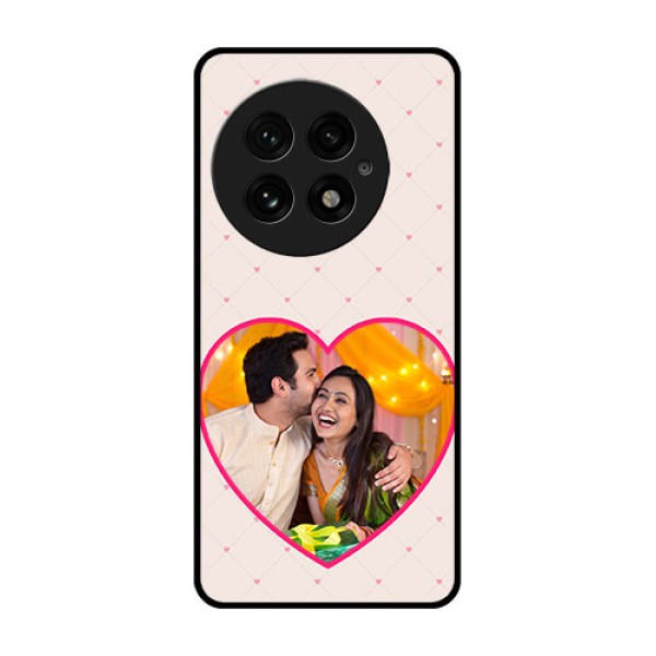 OnePlus 13 5G Custom Glass Phone CaseHeart Shape Design