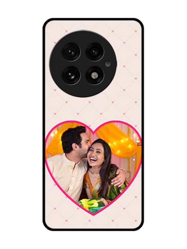 Custom OnePlus 13 5G Custom Glass Phone CaseHeart Shape Design