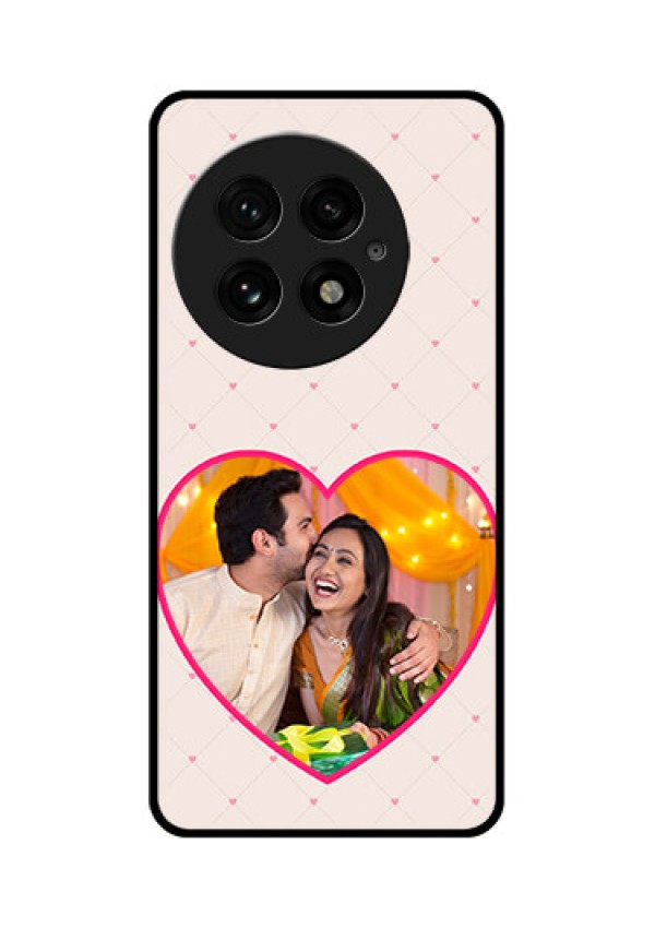 OnePlus 13 5G Custom Glass Phone CaseHeart Shape Design