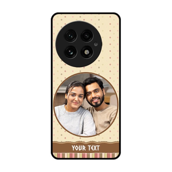 OnePlus 13 5G Custom Glass Phone CaseBrown Dotted Mobile Case Design OnePlus 13 5G Custom Glass Phone CaseBrown Dotted Mobile Case Design