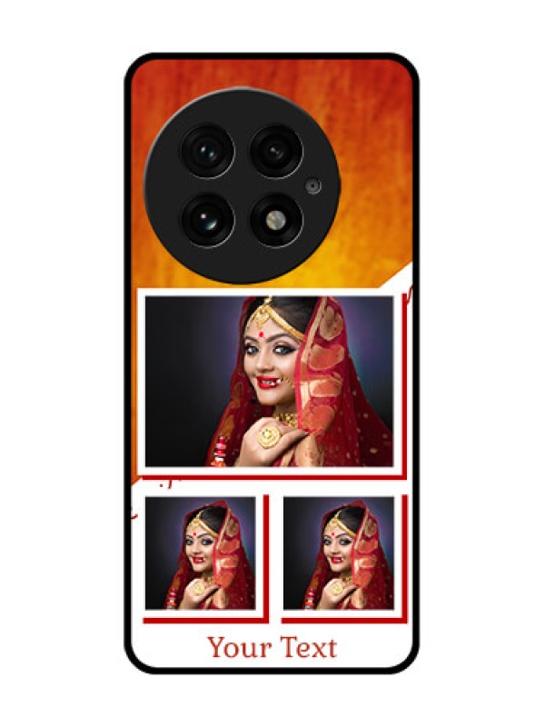 Custom OnePlus 13 5G Custom Glass Phone CaseWedding Memories Design