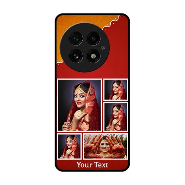 OnePlus 13 5G Custom Glass Phone CaseWedding Pic Upload Design