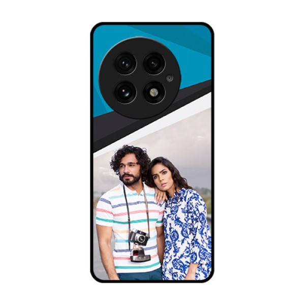 OnePlus 13 5G Custom Glass Phone CaseSimple Pattern Photo Upload Design