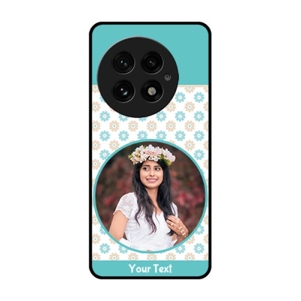 OnePlus 13 5G Custom Glass Phone CaseBeautiful Flowers Design