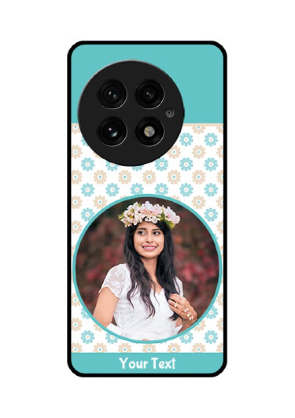 OnePlus 13 5G Custom Glass Phone CaseBeautiful Flowers Design