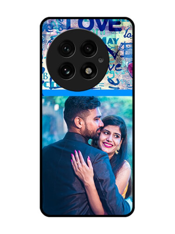 Custom OnePlus 13 5G Custom Glass Phone CaseColorful Love Design