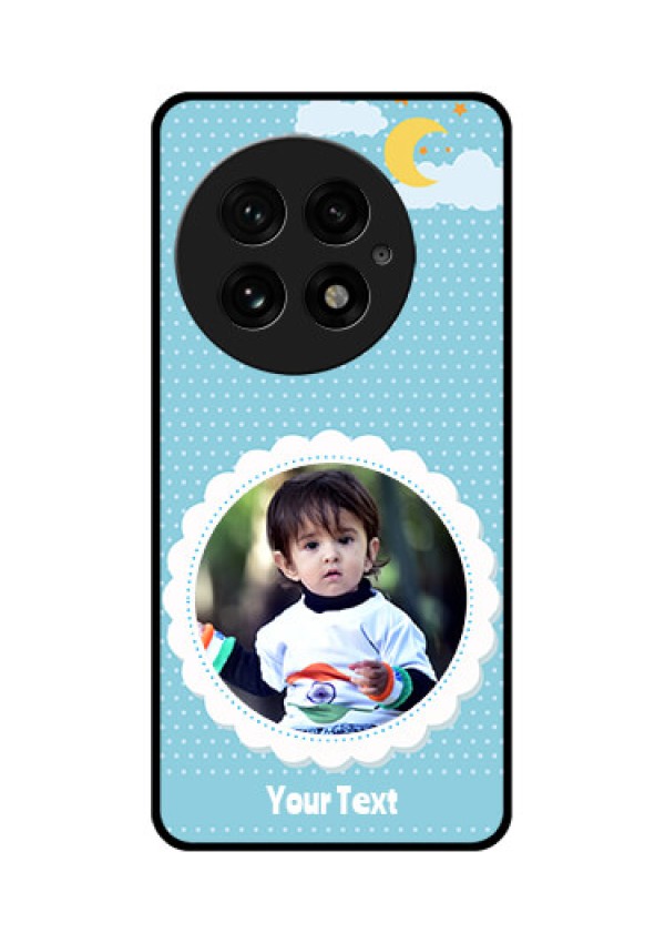 OnePlus 13 5G Custom Glass Phone CaseViolet Pattern Design