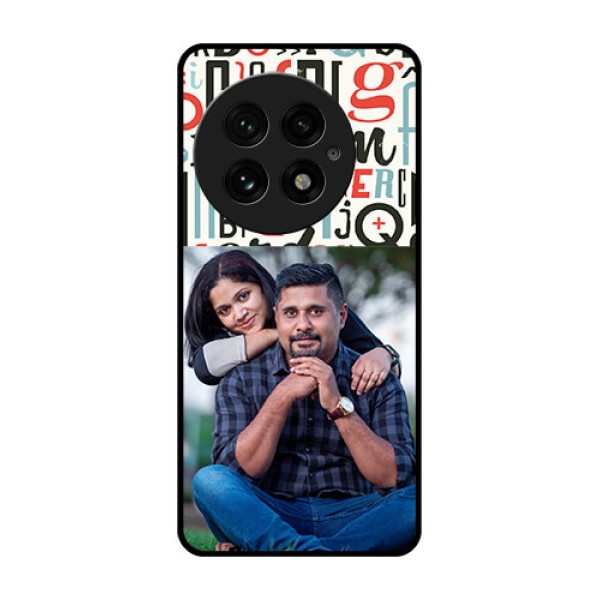 OnePlus 13 5G Custom Glass Phone CaseAlphabet Design