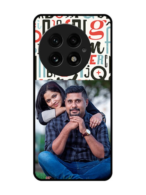 Custom OnePlus 13 5G Custom Glass Phone CaseAlphabet Design