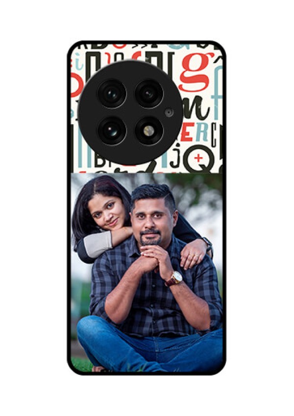 OnePlus 13 5G Custom Glass Phone CaseAlphabet Design