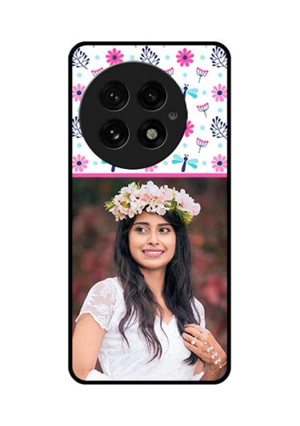 OnePlus 13 5G Custom Glass Phone CaseColorful Flower Design
