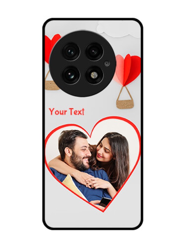 Custom OnePlus 13 5G Custom Glass Phone CaseParachute Love Design