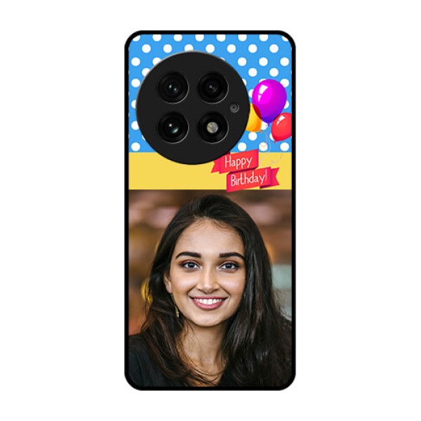 OnePlus 13 5G Custom Glass Phone CaseHappy Birthday Design
