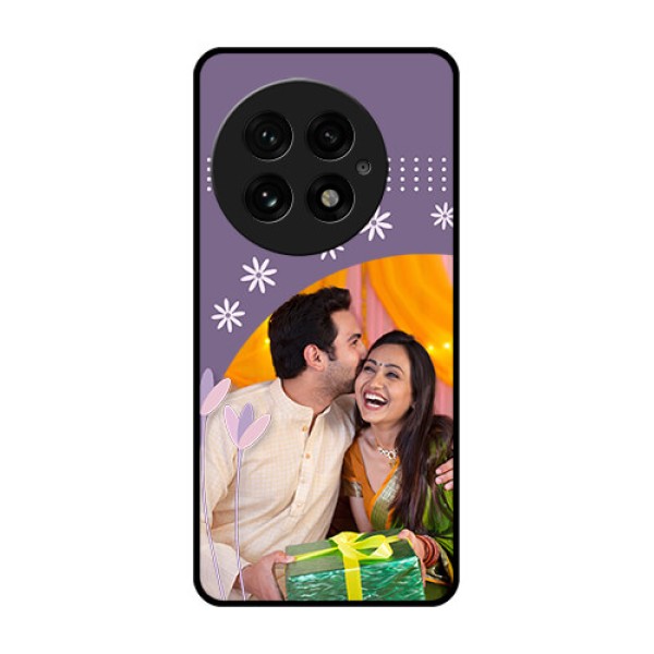OnePlus 13 5G Custom Glass Phone CaseLavender Flowers Design