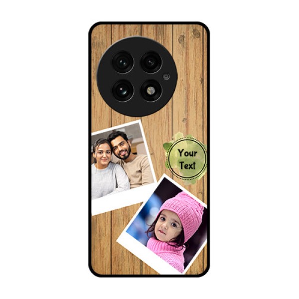 OnePlus 13 5G Custom Glass Phone CaseWooden Texture Design