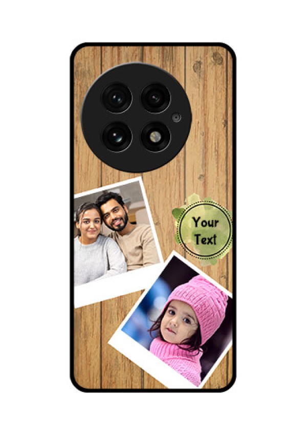 OnePlus 13 5G Custom Glass Phone CaseWooden Texture Design