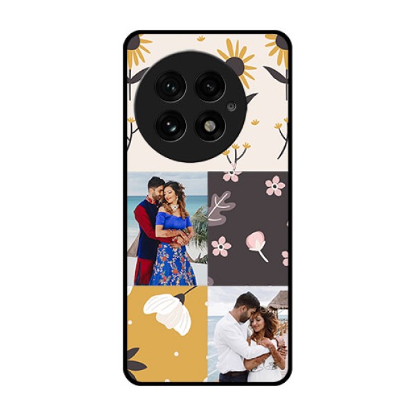 OnePlus 13 5G Custom Glass Phone Case3 Images With Floral Design OnePlus 13 5G Custom Glass Phone Case3 Images With Floral Design