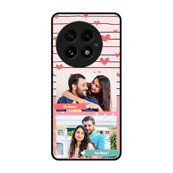 OnePlus 13 5G Custom Glass Phone CasePhoto With Heart Design OnePlus 13 5G Custom Glass Phone CasePhoto With Heart Design