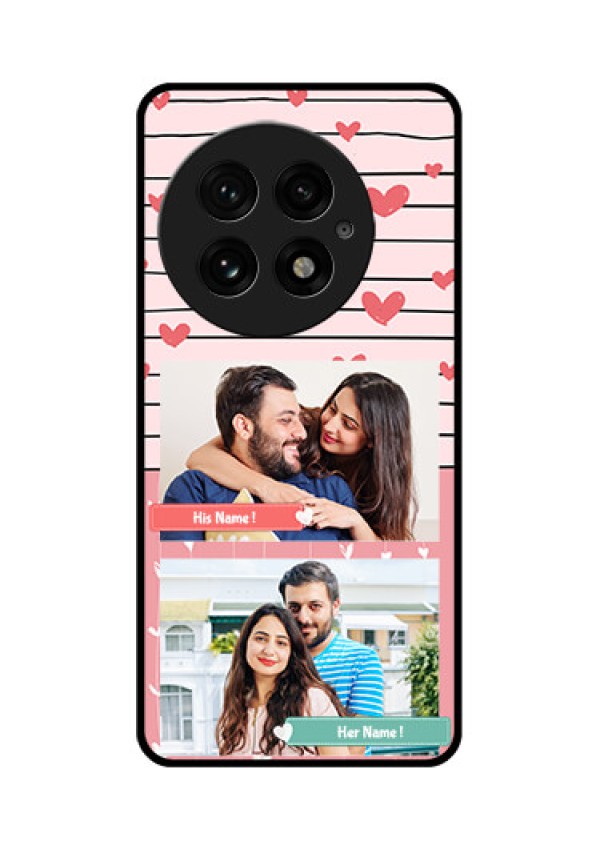 OnePlus 13 5G Custom Glass Phone CasePhoto With Heart Design