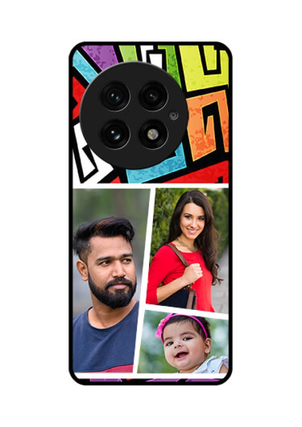 OnePlus 13 5G Custom Glass Phone CaseGraffiti Pattern Design