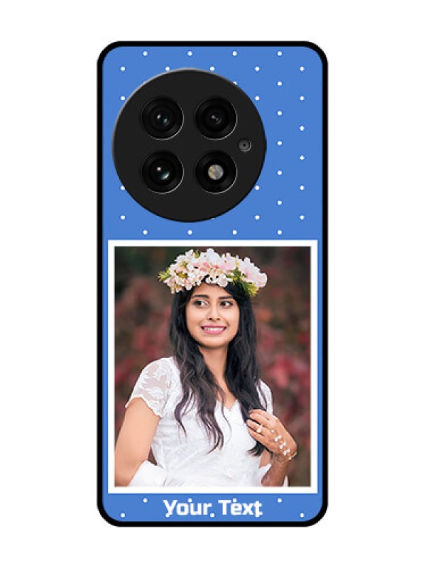 Custom OnePlus 13 5G Custom Glass Phone CasePolka Dots Design