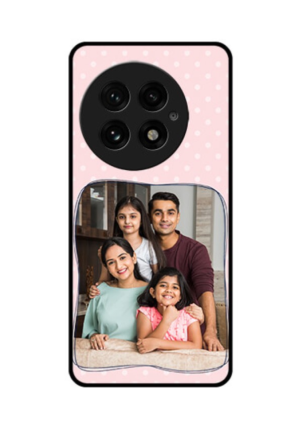 OnePlus 13 5G Custom Glass Phone CaseFamily With Dots Design