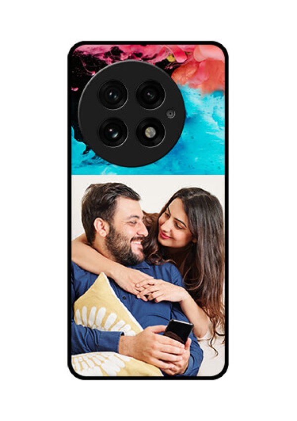 OnePlus 13 5G Custom Glass Phone CaseQuote With Acrylic Painting Design