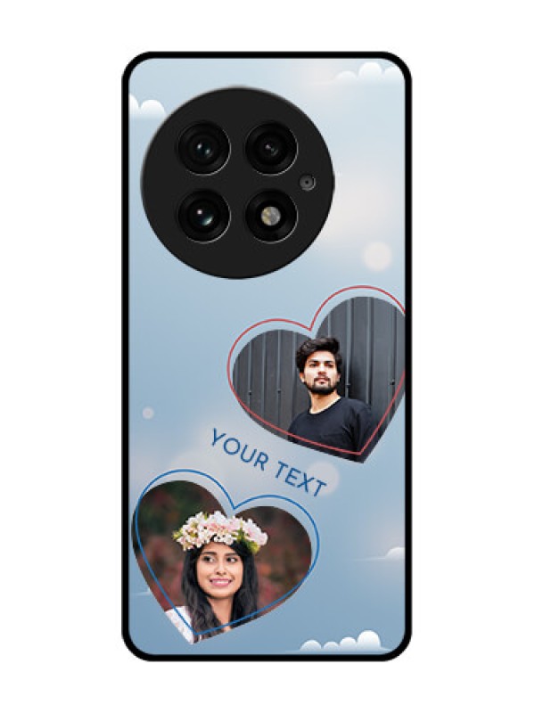 Custom OnePlus 13 5G Custom Glass Phone CaseBlue Color Couple Design