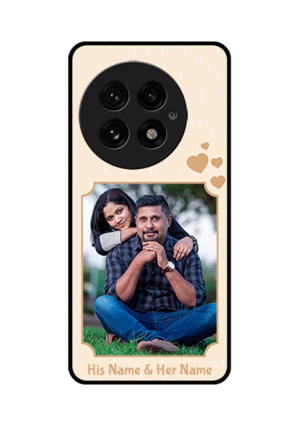 OnePlus 13 5G Custom Glass Phone CaseWith Confetti Love Design