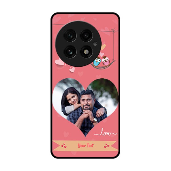 OnePlus 13 5G Custom Glass Phone CasePeach Color Love Design OnePlus 13 5G Custom Glass Phone CasePeach Color Love Design