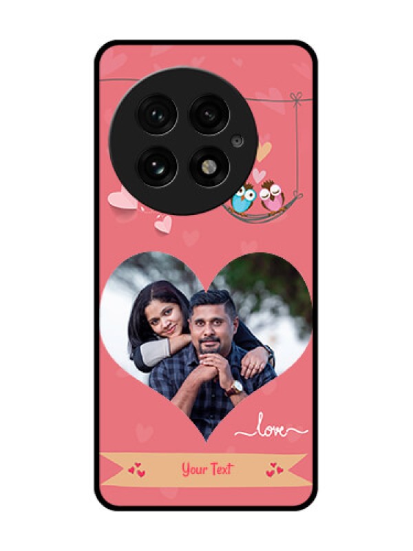 Custom OnePlus 13 5G Custom Glass Phone CasePeach Color Love Design