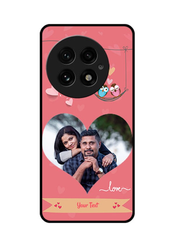 OnePlus 13 5G Custom Glass Phone CasePeach Color Love Design