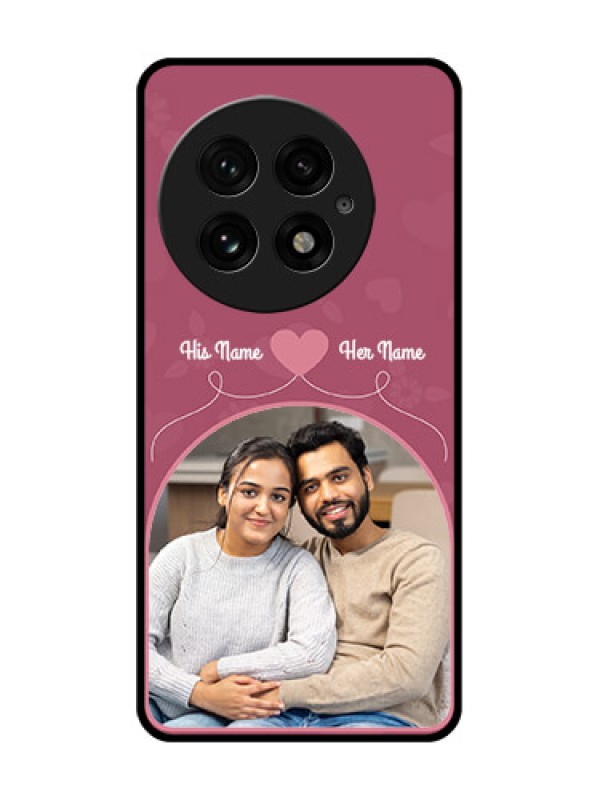 Custom OnePlus 13 5G Custom Glass Phone CaseLove Floral Design