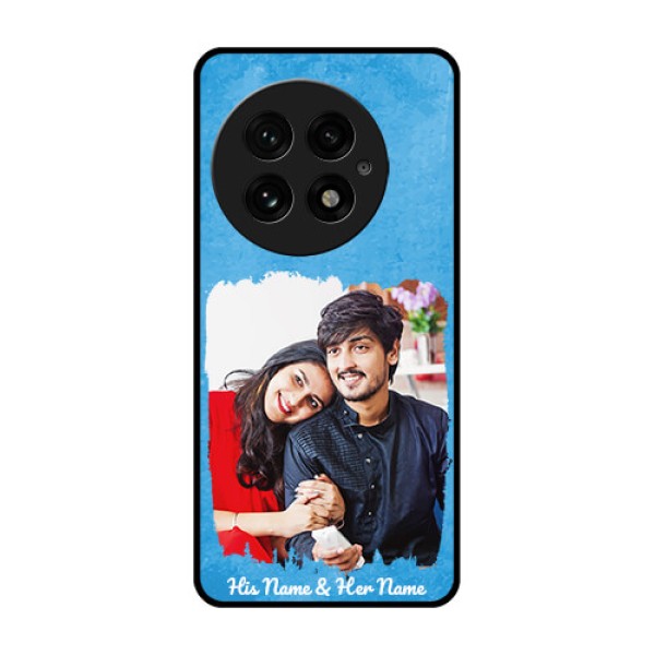 OnePlus 13 5G Custom Glass Phone Case - Blue Color Vintage Design OnePlus 13 5G Custom Glass Phone Case - Blue Color Vintage Design