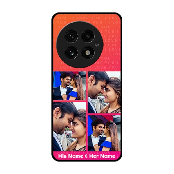 OnePlus 13 5G Custom Glass Phone CaseI Love You Pink Design