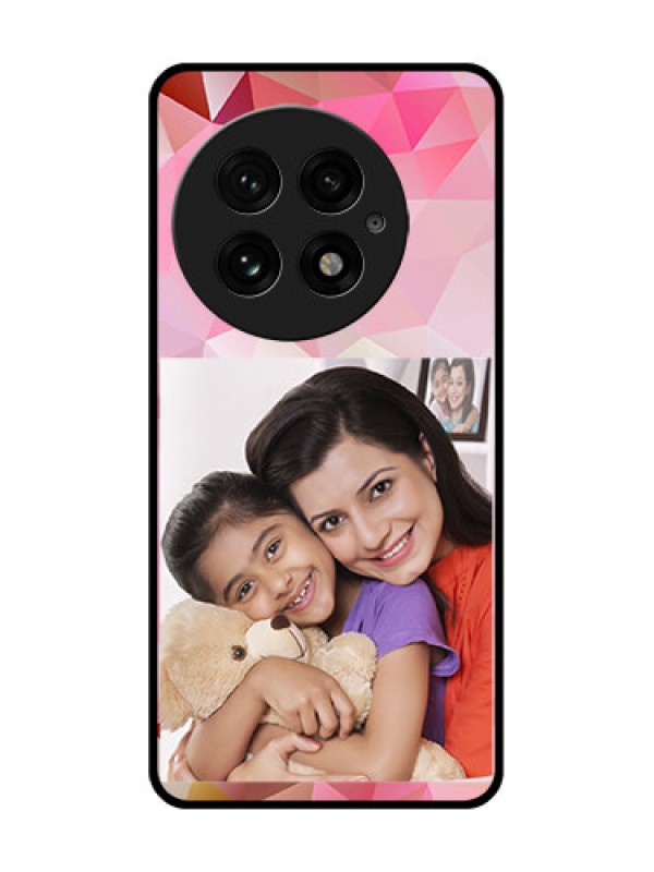 Custom OnePlus 13 5G Custom Glass Phone CaseAbstract Triangle Design