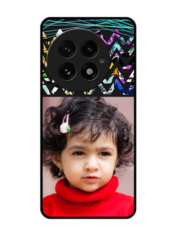 Custom OnePlus 13 5G Custom Glass Phone CaseNeon Abstract Design