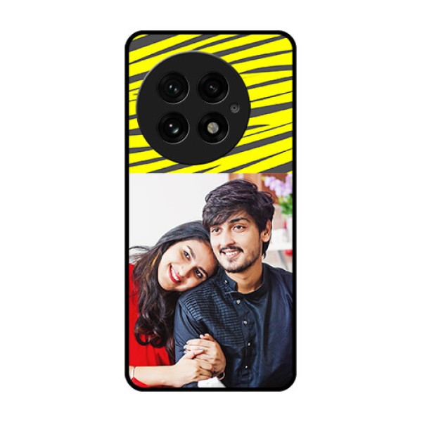 OnePlus 13 5G Custom Glass Phone CaseYellow Abstract Design OnePlus 13 5G Custom Glass Phone CaseYellow Abstract Design