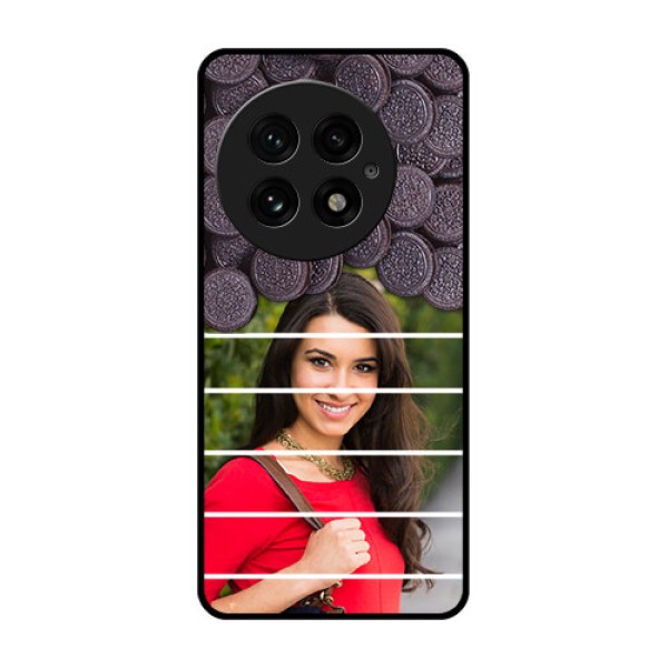 OnePlus 13 5G Custom Glass Phone CaseWith Oreo Biscuit Design OnePlus 13 5G Custom Glass Phone CaseWith Oreo Biscuit Design