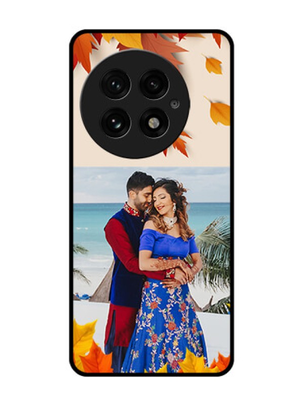 Custom OnePlus 13 5G Custom Glass Phone CaseAutumn Maple Leaves Design