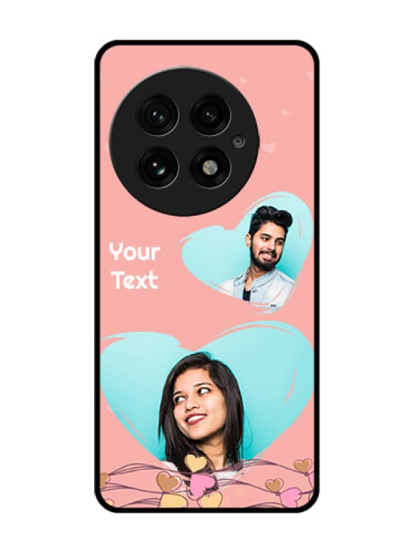 Custom OnePlus 13 5G Custom Glass Phone CaseLove Doodle Design