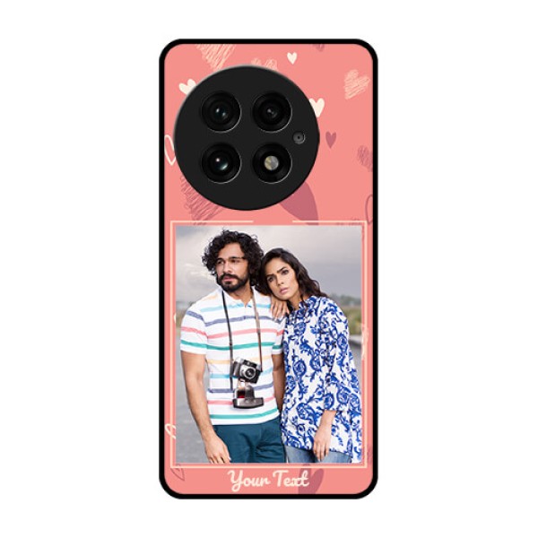 OnePlus 13 5G Custom Glass Phone CaseLove Doodle Art Design