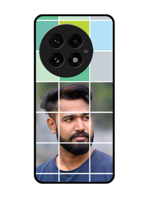 Custom OnePlus 13 5G Custom Glass Phone CaseWith White Box Pattern