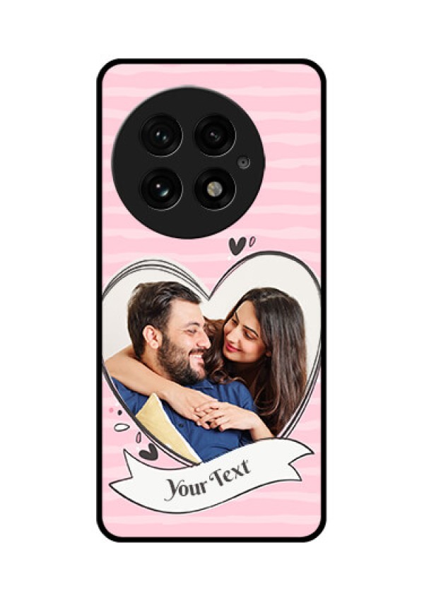 OnePlus 13 5G Custom Glass Phone CaseVintage Heart Design