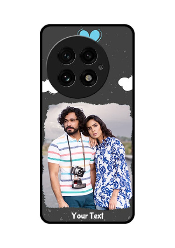 OnePlus 13 5G Custom Glass Phone CaseSplashes With Love Doodles Design