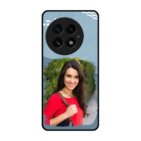 OnePlus 13 5G Custom Glass Phone CaseGrunge Line Art Design